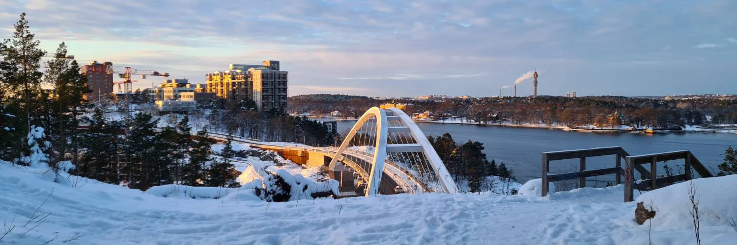 Bridge over archipelago in Nacka