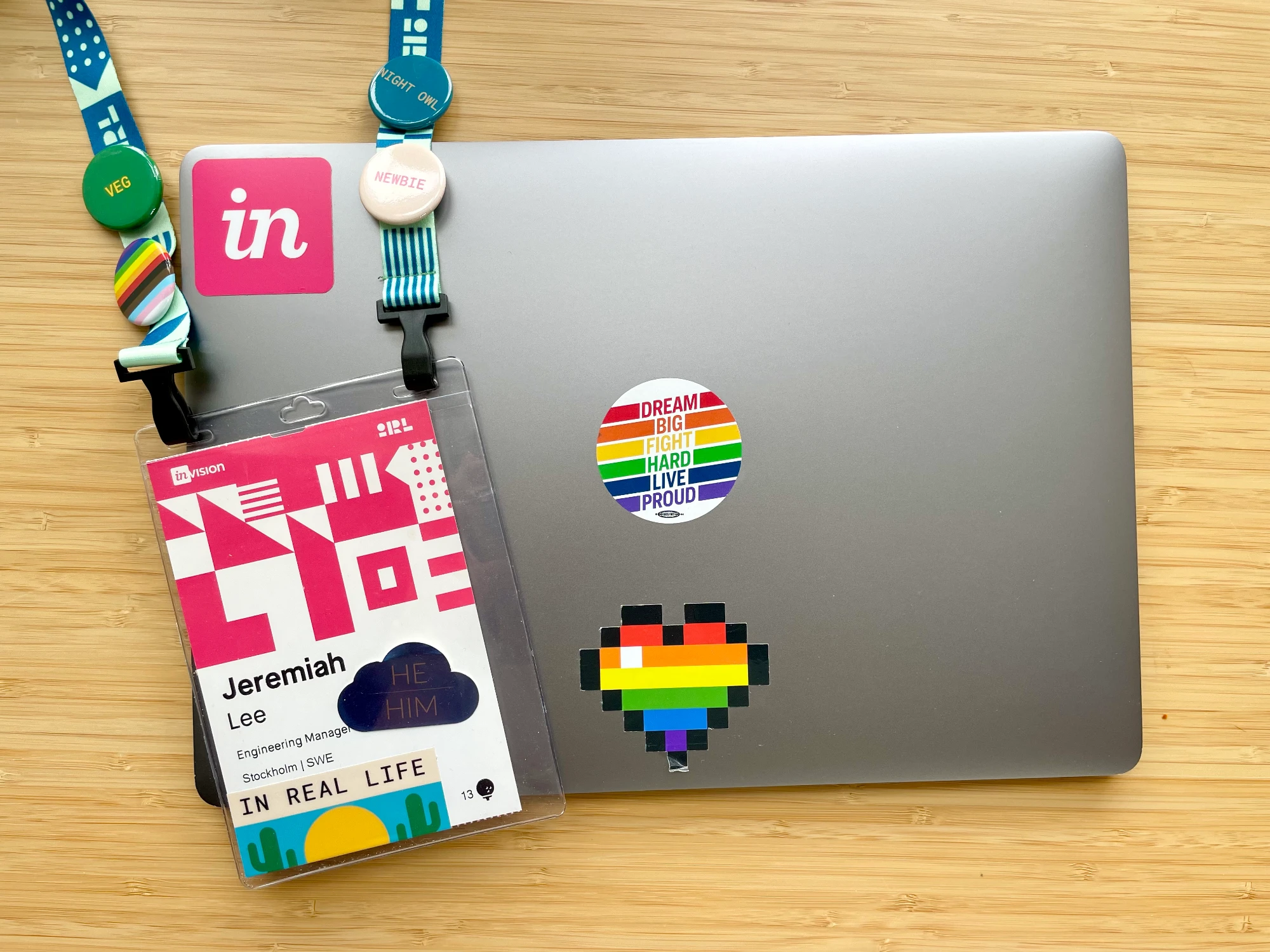 MacBook Pro with InVision logo sticker