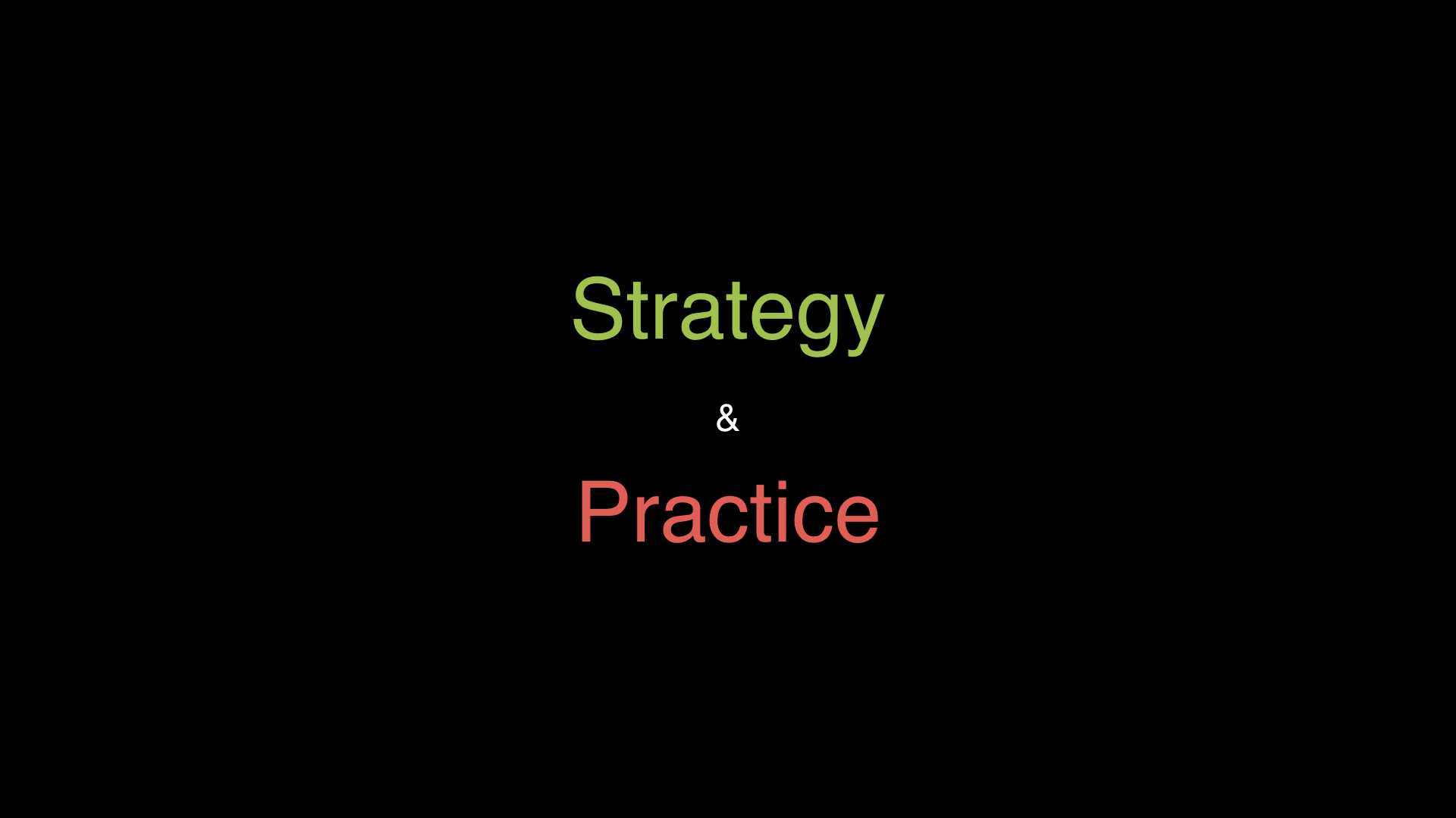 Text: Strategy and Practice